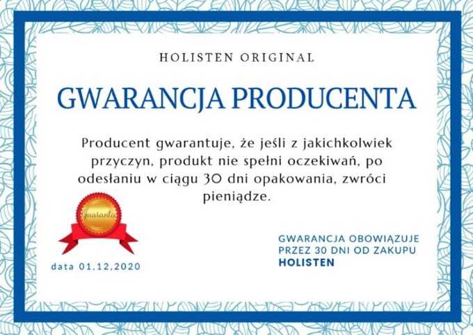 Holisten – gwarancja producenta