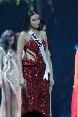 Miniatura: Olga Buława podczas Miss Universe