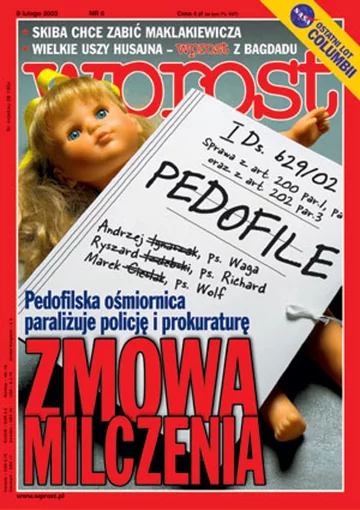 Okładka tygodnika Wprost nr 6/2003 (1054)