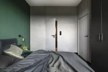 Minimalistyczne mieszkanie pod Warszawą, proj. Decoroom 