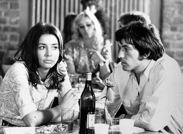 Kadr z filmu „Uciec jak najbliżej” 1972. Kadr z film „Uciec jak najbliżej” w reżyserii Janusza Zaorskiego, n/z Halina Golanko.