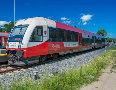 Miniatura: Kobieta przytrzaśnięta w pociągu, wózek...
