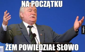 Mem z Lechem Wałęsą 
