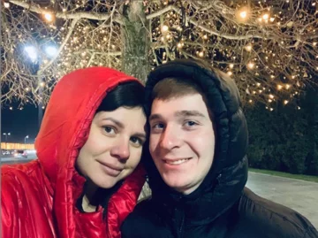 Marina Balmasheva z partnerem 