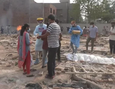 Miniatura: Dzienny rekord zgonów w Indiach. Ciała...