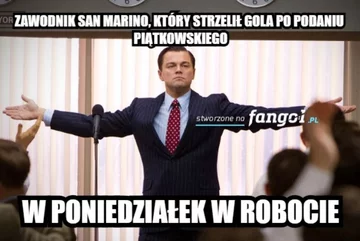 Zawodnik San Marino w pracy - mem 