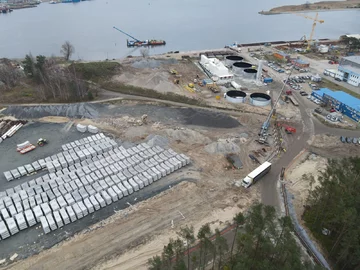 Świnoujście. Prace na budowie tunelu pod Świną 