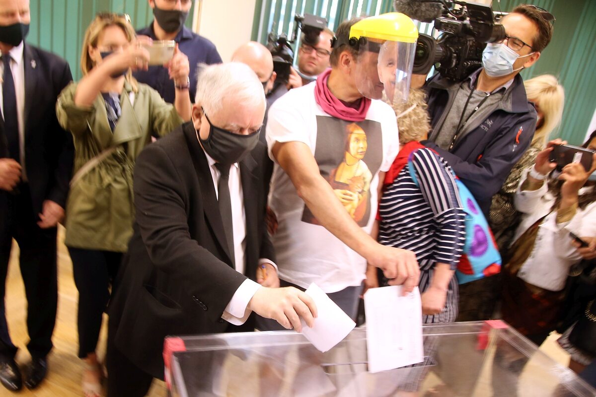 Glosowanie Jaroslawa Kaczynskiego Galeria Zdjec