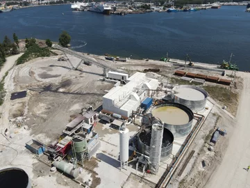 Prace na terenie budowy tunelu pod Świną 