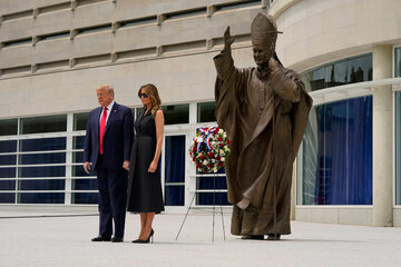 Donald Trump z żoną Melanią 