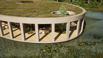 Dom na stawie, projekt pracownia MIL.MLE Miłosz Mleczko, MIL.MLE