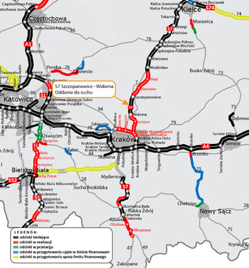 Droga S7 Szczepanowice-Widoma