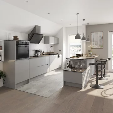 Funkcjonalna i ergonomiczna zabudowa kuchenna 