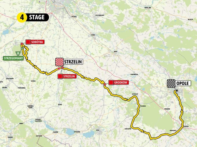 Trasa 80. Tour de Pologne – etap 4