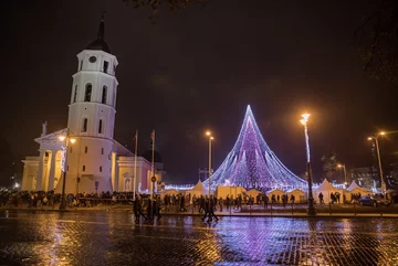 Świąteczna choinka w Wilnie 