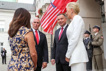 Mike Pence z wizytą w Pałacu Prezydenckim Mike Pence