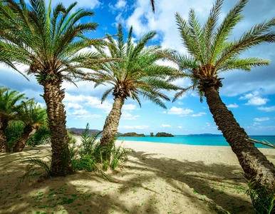 Miniatura: Grecka wyspa z karaibską plażą. Ma...