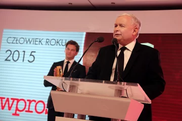 Wystąpienie Jarosława Kaczyńskiego podczas Gali Człowiek Roku 2015 tygodnika Wprost Wystąpienie Jarosława Kaczyńskiego podczas Gali Człowiek Roku 2015 tygodnika Wprost, hotel Marriott Warszawa, 1 grudnia 2015 r.