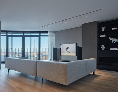 Minimalistyczny apartament z panoramicznym widokiem, projekt Barbora...