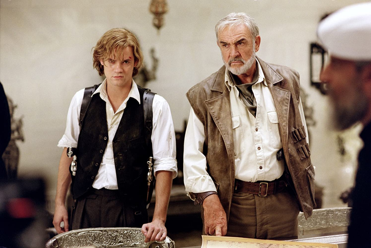 Sean Connery i Shane West w filmie „Liga niezwykłych dżentelmenów” (2003) 