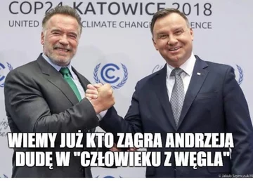 Mem po spotkaniu Andrzeja Dudy z Arnoldem Schwarzeneggerem 