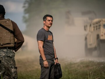 Kadr z&nbsp;filmu &bdquo;Civil War&rdquo; w&nbsp;reżyserii Alexa Garlanda