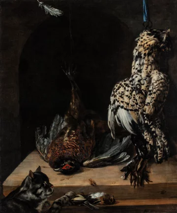 Jan Fyt, Kot w spiżarni, 1652 Muzeum Narodowe we Wrocławiu