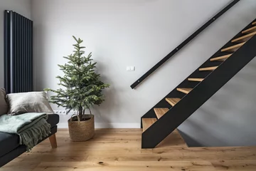 Dom z kobaltową sofą 