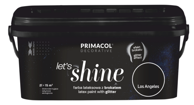 Let’s shine Primacol Decorative to dekoracyjna farba lateksowa do malowania ścian wewnątrz pomieszczeń