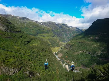 Kolejka tyrolska z Vatnahalsen do Kårdalen 