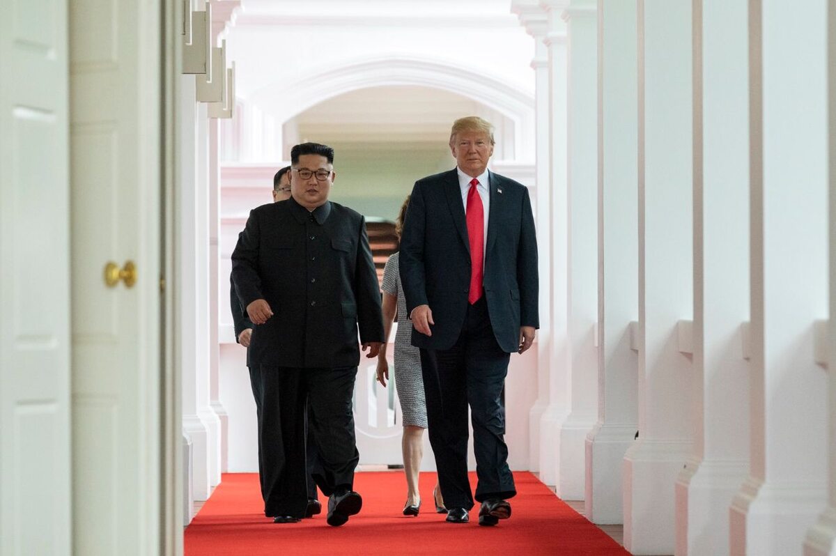 Spotkanie Donalda Trumpa i Kim Dzong Una w Singapurze 