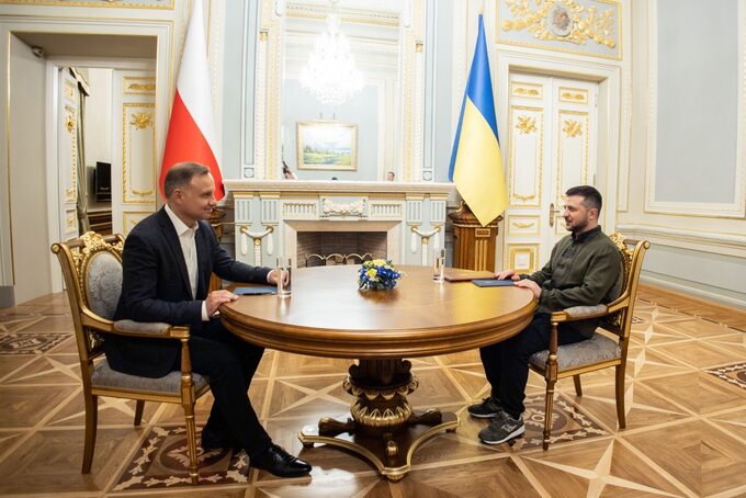 Spotkanie Andrzeja Dudy i Wołodymyra Zełenskiego w Kijowie