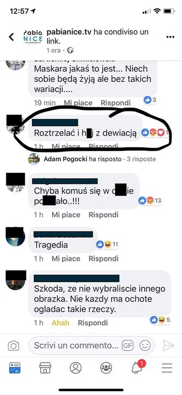 Screen zamieszczony na profilu partnera Roberta Biedronia 