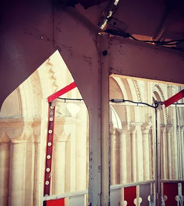 Zjeżdżalnia w katedrze w Norwich 