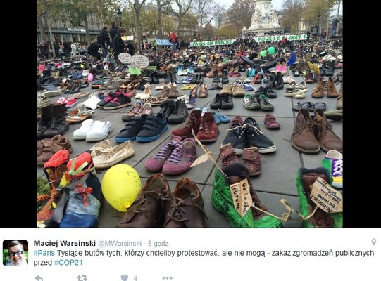Miniatura: Protest w Paryżu