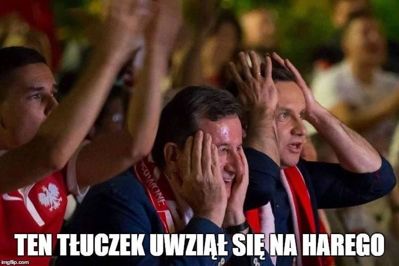 Mem z Andrzejem Dudą 