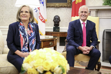 Lucy Turnbull z&nbsp;mężem