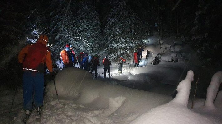 Miniatura: Akcja ratunkowa w Tatrach pod Kopą Kondracką