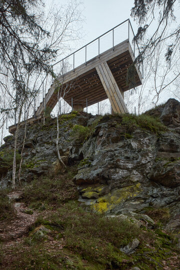 Punkt widokowy The&nbsp;Guard Patrol w&nbsp;G&oacute;rach Izerskich, projekt Mj&ouml;lk architekti