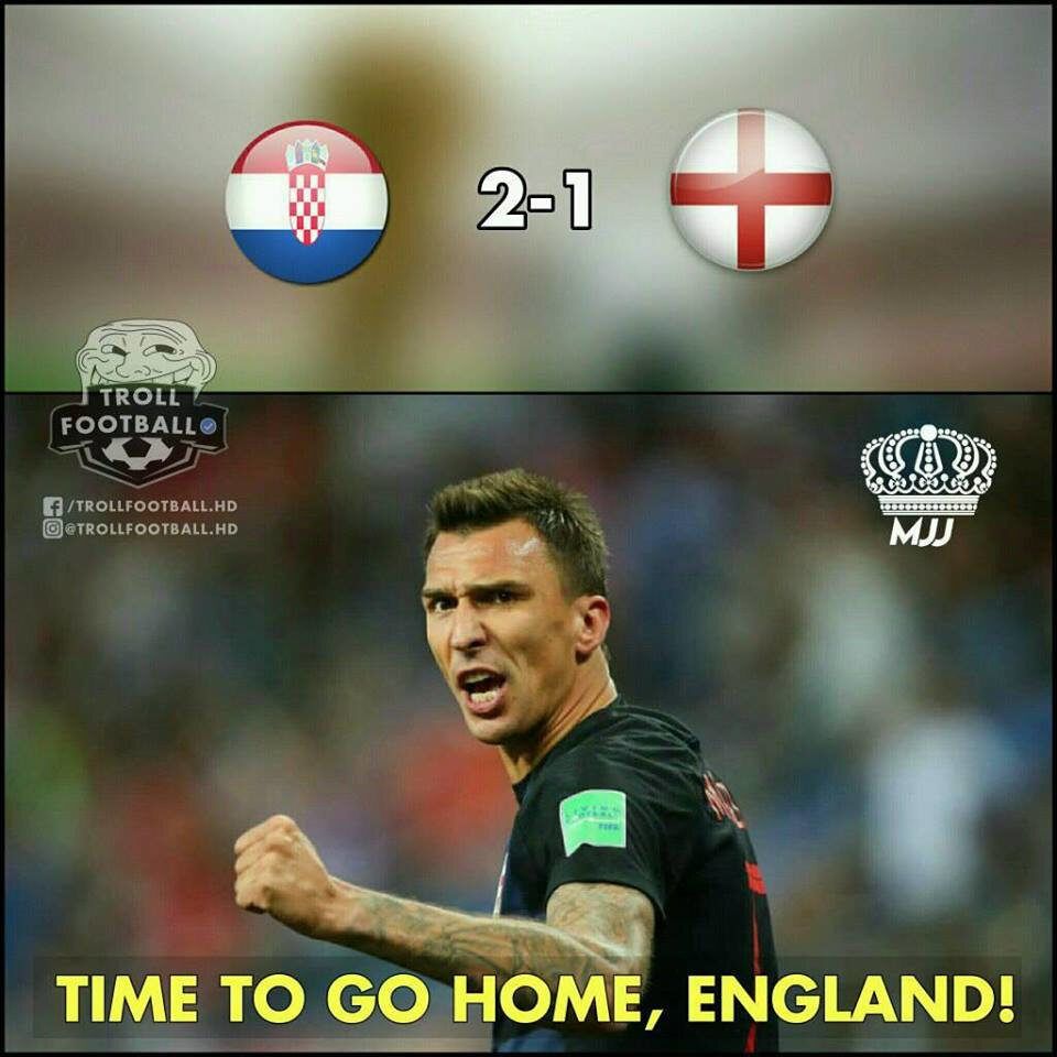 Memy po półfinale Chorwacja - Anglia 