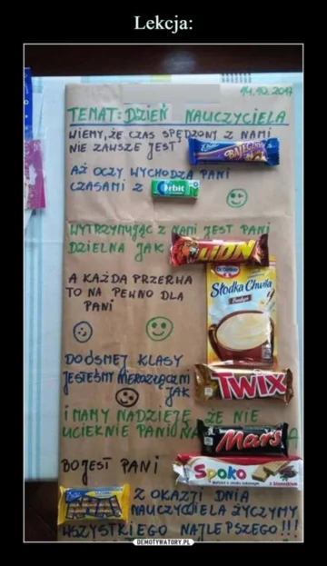Mem na Dzień Nauczyciela 