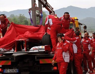 Miniatura: Formuła 1: Alonso rozbił bolid