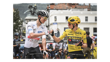 Tour de France 2023, etap 11, Clermont-Ferrand/Moulins (179,8
km), Tadej Pogacar i&nbsp;Jonas Vingegaard
