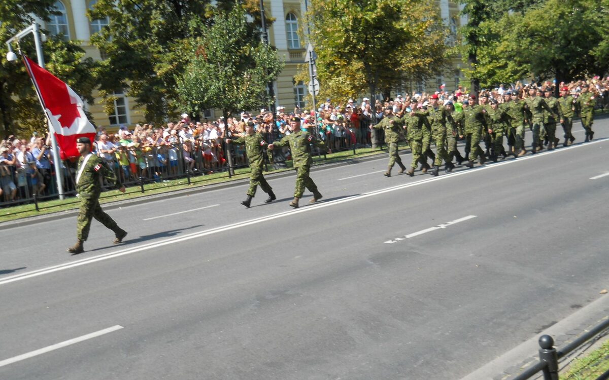 Reprezentacja wojska kanadyjskiego (fot.Marcin Lis)