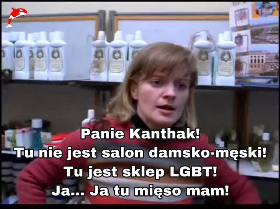 Mem po wypowiedzi Jana Kanthaka o sklepach mięsnych dla środowisk LGBT 