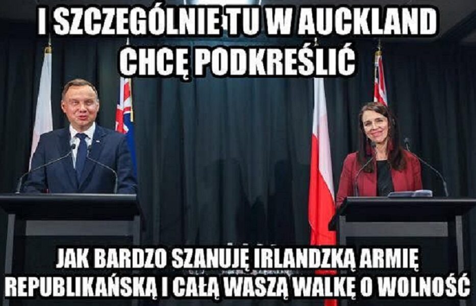 Memy po wpadce Andrzeja Dudy w Nowej Zelandii 