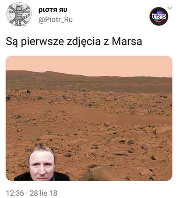 Mem zainspirowany lądowaniem łazika Perserverance na Marsie 