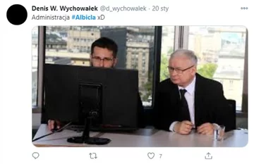 Mem podsumowujący start serwisu Albicla 