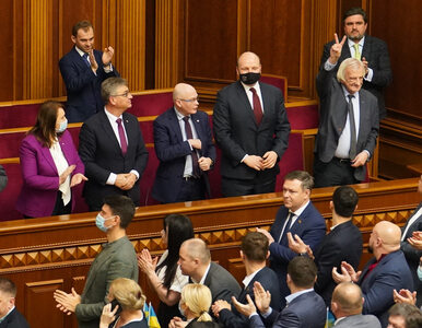 Miniatura: Polska delegacja parlamentarna przyjęta...