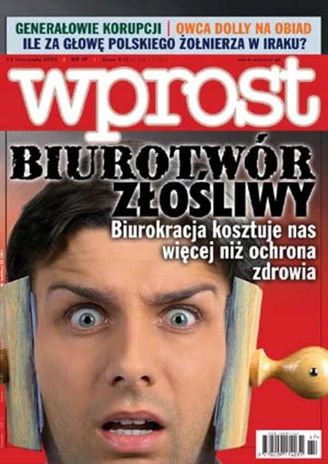 Okładka tygodnika Wprost nr 47/2003 (1095)